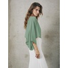 image:imageBEAUTELICATE Bridal Shawl for Wedding Dress Chiffon Shawl with Arm Hole Evening Capelet 2 SizeDustysage