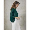 image:imageBEAUTELICATE Bridal Shawl for Wedding Dress Chiffon Shawl with Arm Hole Evening Capelet 2 SizeEmerald Green