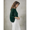 image:imageBEAUTELICATE Bridal Shawl for Wedding Dress Chiffon Shawl with Arm Hole Evening Capelet 2 SizeHunter Green