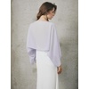 image:imageBEAUTELICATE Bridal Shawl for Wedding Dress Chiffon Shawl with Arm Hole Evening Capelet 2 SizeLilac