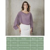 image:imageBEAUTELICATE Bridal Shawl for Wedding Dress Chiffon Shawl with Arm Hole Evening Capelet 2 SizeMauve