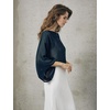 image:imageBEAUTELICATE Bridal Shawl for Wedding Dress Chiffon Shawl with Arm Hole Evening Capelet 2 SizeMidnight Blue