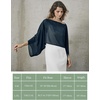 image:imageBEAUTELICATE Bridal Shawl for Wedding Dress Chiffon Shawl with Arm Hole Evening Capelet 2 SizeMidnight Blue