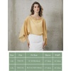 image:imageBEAUTELICATE Bridal Shawl for Wedding Dress Chiffon Shawl with Arm Hole Evening Capelet 2 SizeMustard Yellow