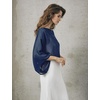 image:imageBEAUTELICATE Bridal Shawl for Wedding Dress Chiffon Shawl with Arm Hole Evening Capelet 2 SizeNavy Blue