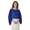 image:imageBEAUTELICATE Bridal Shawl for Wedding Dress Chiffon Shawl with Arm Hole Evening Capelet 2 SizeRoyal Blue