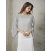image:imageBEAUTELICATE Bridal Shawl for Wedding Dress Chiffon Shawl with Arm Hole Evening Capelet 2 SizeSilver
