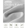 image:imageBEAUTELICATE Bridal Shawl for Wedding Dress Chiffon Shawl with Arm Hole Evening Capelet 2 SizeSilver