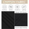 image:imageBEAUTELICATE Bridal Wedding Chiffon Shawl Shrug with Arm Hole Bridesmaid Cover Up Evening Party Summer ShawlBlack