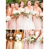 image:imageBEAUTELICATE Bridal Wedding Chiffon Shawl Shrug with Arm Hole Bridesmaid Cover Up Evening Party Summer ShawlBlush Pink