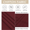 image:imageBEAUTELICATE Bridal Wedding Chiffon Shawl Shrug with Arm Hole Bridesmaid Cover Up Evening Party Summer ShawlBurgundy