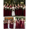image:imageBEAUTELICATE Bridal Wedding Chiffon Shawl Shrug with Arm Hole Bridesmaid Cover Up Evening Party Summer ShawlCabernet