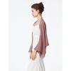 image:imageBEAUTELICATE Bridal Wedding Chiffon Shawl Shrug with Arm Hole Bridesmaid Cover Up Evening Party Summer ShawlCinnamon Rose
