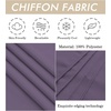 image:imageBEAUTELICATE Bridal Wedding Chiffon Shawl Shrug with Arm Hole Bridesmaid Cover Up Evening Party Summer ShawlDark Purple