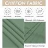 image:imageBEAUTELICATE Bridal Wedding Chiffon Shawl Shrug with Arm Hole Bridesmaid Cover Up Evening Party Summer ShawlDusty Sage