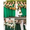 image:imageBEAUTELICATE Bridal Wedding Chiffon Shawl Shrug with Arm Hole Bridesmaid Cover Up Evening Party Summer ShawlEmerald Green