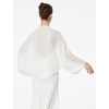 image:imageBEAUTELICATE Bridal Wedding Chiffon Shawl Shrug with Arm Hole Bridesmaid Cover Up Evening Party Summer ShawlIvory