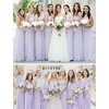 image:imageBEAUTELICATE Bridal Wedding Chiffon Shawl Shrug with Arm Hole Bridesmaid Cover Up Evening Party Summer ShawlLilac