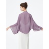 image:imageBEAUTELICATE Bridal Wedding Chiffon Shawl Shrug with Arm Hole Bridesmaid Cover Up Evening Party Summer ShawlMauve