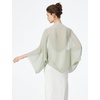 image:imageBEAUTELICATE Bridal Wedding Chiffon Shawl Shrug with Arm Hole Bridesmaid Cover Up Evening Party Summer ShawlSage Green