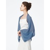 image:imageBEAUTELICATE Bridal Wedding Chiffon Shawl Shrug with Arm Hole Bridesmaid Cover Up Evening Party Summer ShawlSlate Blue