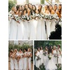 image:imageBEAUTELICATE Bridal Wedding Chiffon Shawl Shrug with Arm Hole Bridesmaid Cover Up Evening Party Summer ShawlWhite