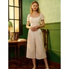 image:imageBEAUTELICATE Cotton Culotte Half Slip for Women Simple Elastic Waist Sleep PantsIvory