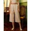 image:imageBEAUTELICATE Cotton Culotte Half Slip for Women Simple Elastic Waist Sleep PantsIvory