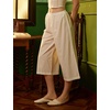 image:imageBEAUTELICATE Cotton Culotte Half Slip for Women Simple Elastic Waist Sleep PantsIvory