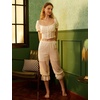 image:imageBEAUTELICATE Vintage Women Pettipants with Lace Ruffle Hem Cotton Pantaloons Costume BloomersIvory