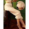 image:imageBEAUTELICATE Vintage Women Pettipants with Lace Ruffle Hem Cotton Pantaloons Costume BloomersIvory