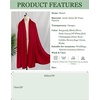 image:imageBEAUTELICATE Women Satin Shawl for Evening Dresses Wedding Shawls for Bridal Party Bridesmaid ScarvesBurgundy