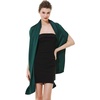 image:imageBEAUTELICATE Women Satin Shawl for Evening Dresses Wedding Shawls for Bridal Party Bridesmaid ScarvesDark Green