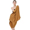 image:imageBEAUTELICATE Women Satin Shawl for Evening Dresses Wedding Shawls for Bridal Party Bridesmaid ScarvesGold