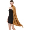 image:imageBEAUTELICATE Women Satin Shawl for Evening Dresses Wedding Shawls for Bridal Party Bridesmaid ScarvesGold