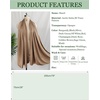 image:imageBEAUTELICATE Women Satin Shawl for Evening Dresses Wedding Shawls for Bridal Party Bridesmaid ScarvesKhaki