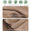 image:imageBEAUTELICATE Women Satin Shawl for Evening Dresses Wedding Shawls for Bridal Party Bridesmaid ScarvesKhaki