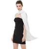 image:imageBEAUTELICATE Women Satin Shawl for Evening Dresses Wedding Shawls for Bridal Party Bridesmaid ScarvesOffwhite