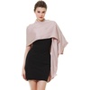 image:imageBEAUTELICATE Women Satin Shawl for Evening Dresses Wedding Shawls for Bridal Party Bridesmaid ScarvesPale Rose Gold