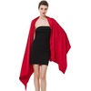 image:imageBEAUTELICATE Women Satin Shawl for Evening Dresses Wedding Shawls for Bridal Party Bridesmaid ScarvesRed