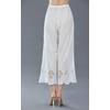 image:imageBEAUTELICATE Women Wide Leg Pettipants Lace Trim Cotton Batiste Culotte Slip Vintage Elastic Waist