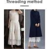 image:imageBEAUTELICATE Women Wide Leg Pettipants Lace Trim Cotton Batiste Culotte Slip Vintage Elastic Waist