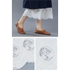 image:imageBEAUTELICATE Women Wide Leg Pettipants Lace Trim Cotton Batiste Culotte Slip Vintage Elastic Waist