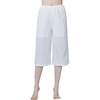 image:imageBEAUTELICATE Simple Crepe Cotton Culotte Slip for Women with Lining Ivory Calf LengthIvory