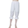 image:imageBEAUTELICATE Vintage Women Pettipants with Lace Ruffle Hem Cotton Pantaloons Costume BloomersIvory