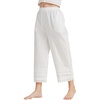 image:imageBEAUTELICATE Women 100 Cotton Pettipants for Women Under Dress Lace Trim 2 Side PocketsOffwhite