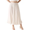 image:imageBEAUTELICATE Womens 100 Cotton Half Slip Vintage Victorian Underskirt with Eyelet Lace Hem